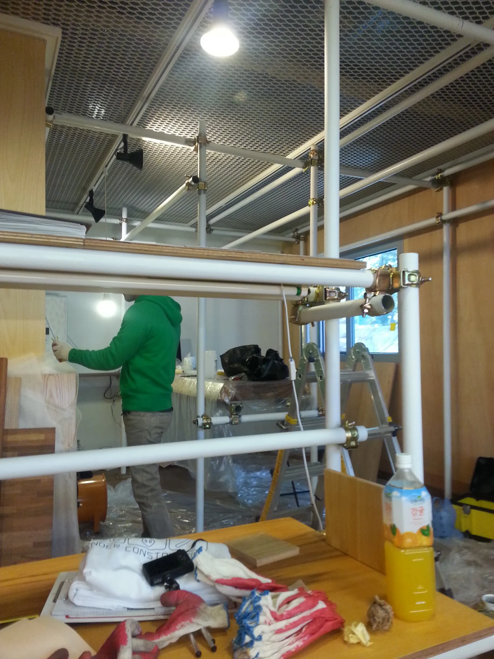Finished pipe frame