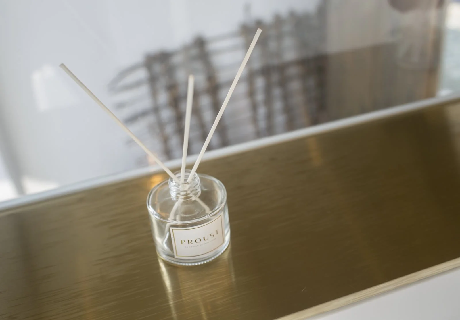 Diffuser on a brass surface