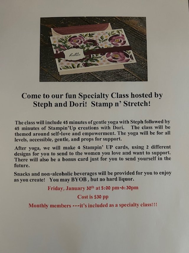 Stamp n Stretch at Your Yoga