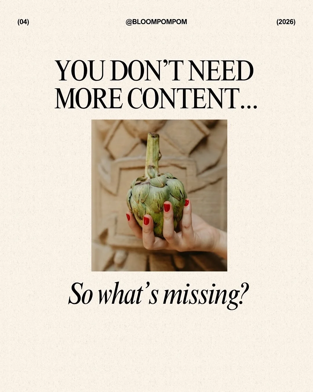 👩🏼&zwj;💻If your content feels inconsistent or isn&rsquo;t landing the way it should, it&rsquo;s rarely about effort. It&rsquo;s normally about direction. Curious what that could look like for your brand?

Take a look at my work at Bloom Pompom (li