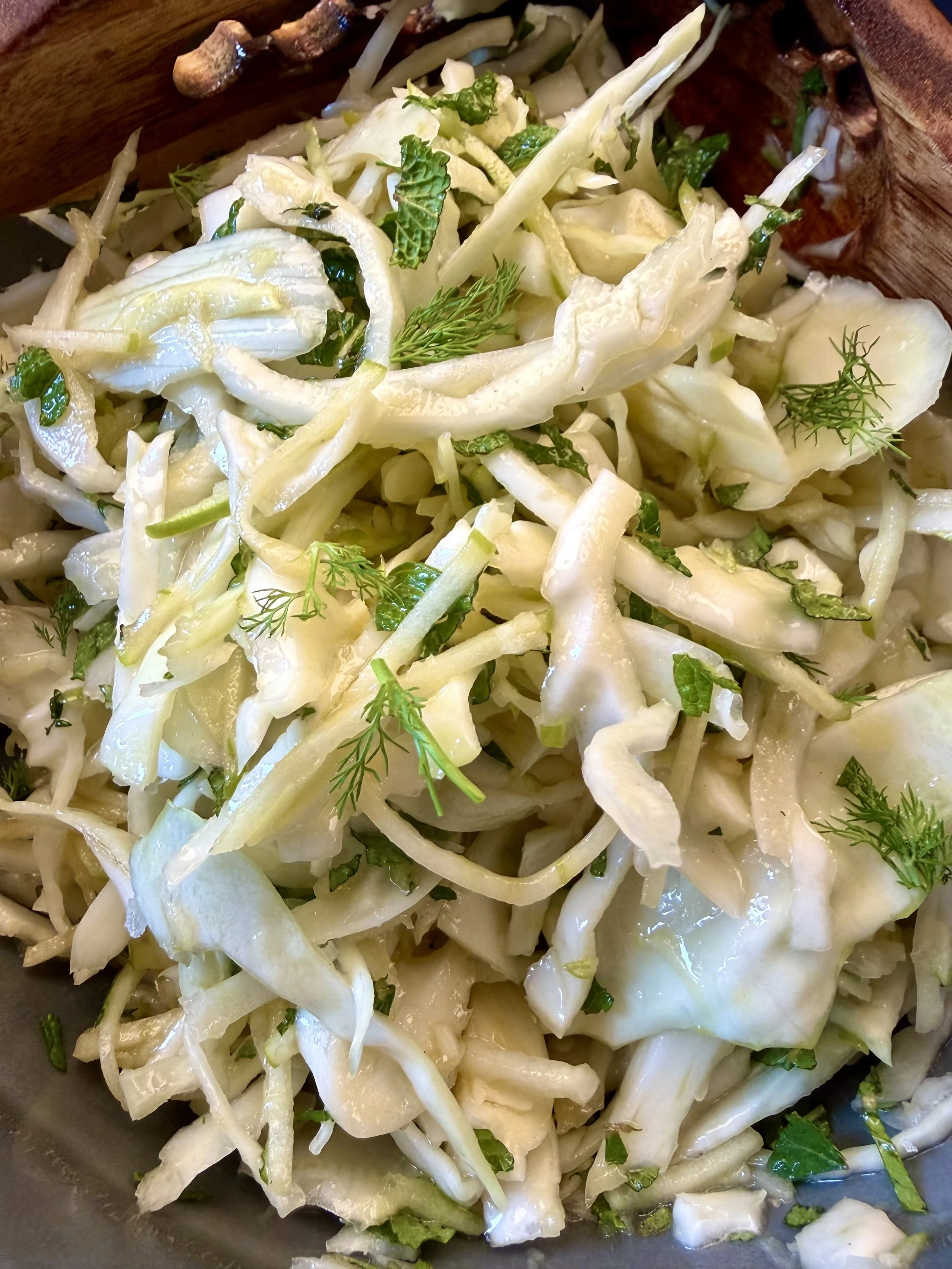 Seasonal Side: Fennel, Green Apple and Cabbage slaw