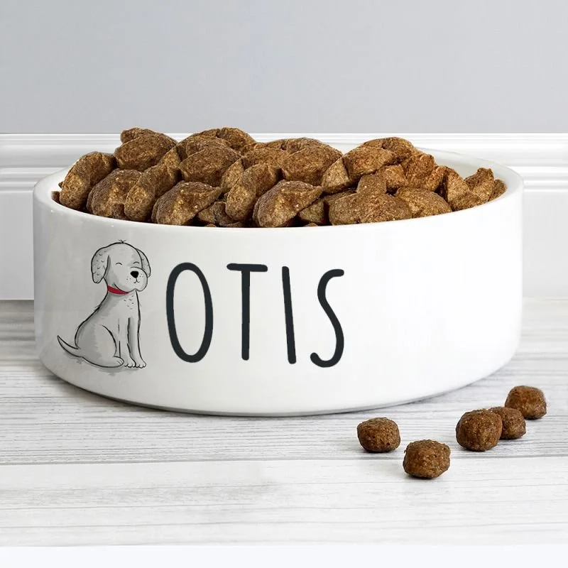 Personalised Ceramic Dog Bowl