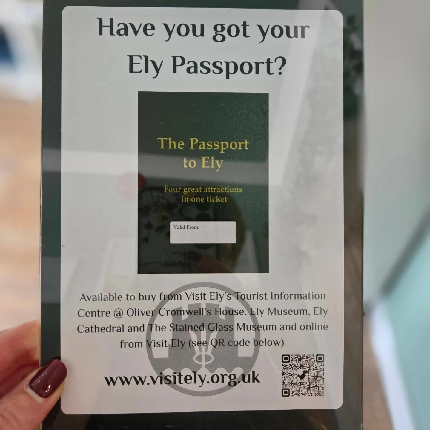 exploring our city? we are proudly supporting @visit_ely, and are thrilled to offer a special discount in our shop for all ely passport holders, just pop in, show your passport and enjoy 10% off if you spend &pound;30 or more 💚

don't forget passpor