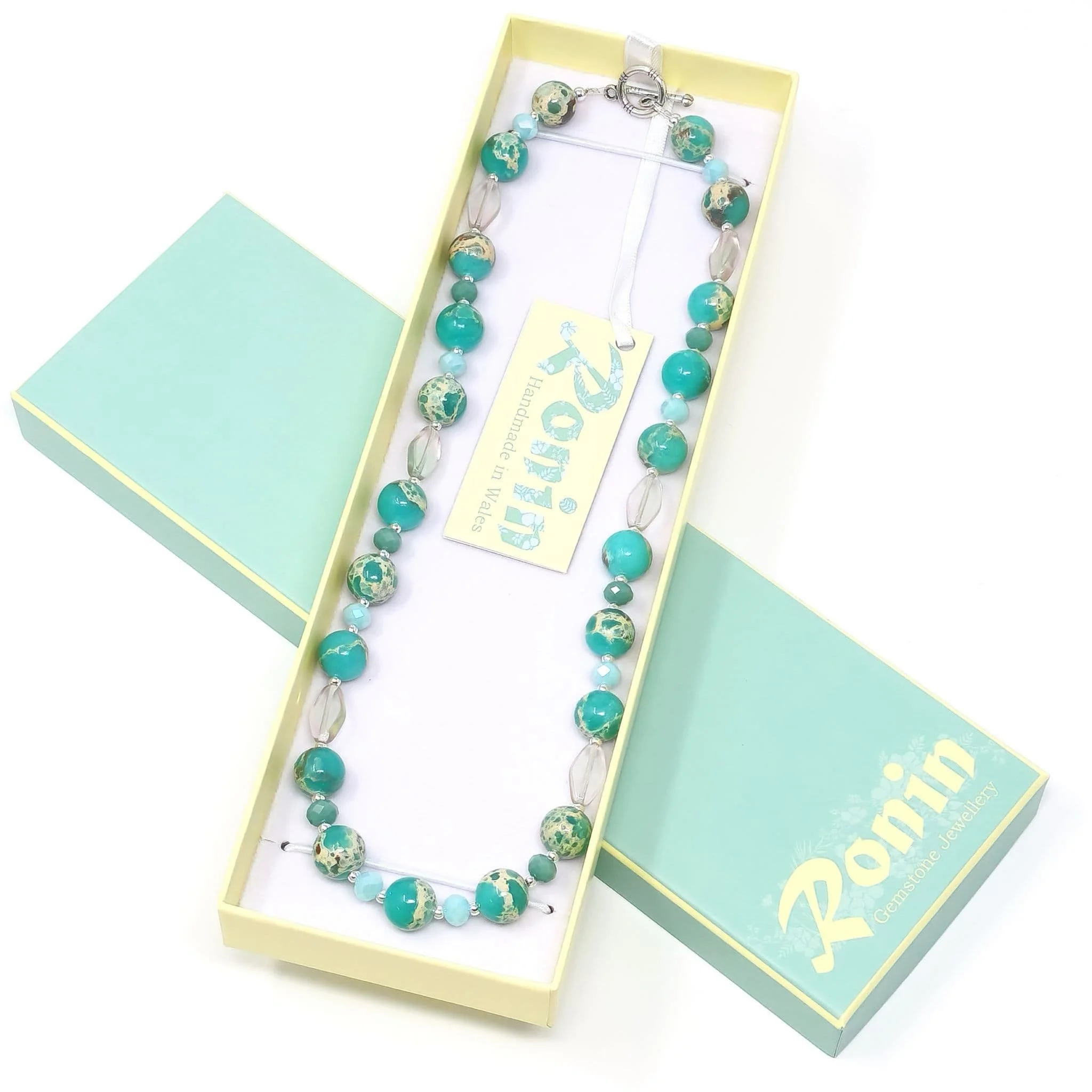 Handmade Semi-Precious Gemstone Necklace - Green