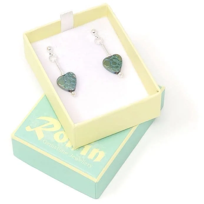 Handmade Semi-Precious Gemstone Earrings - Green