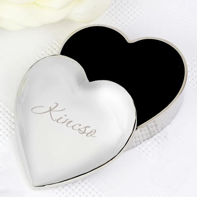 Personalised Heart Trinket Box