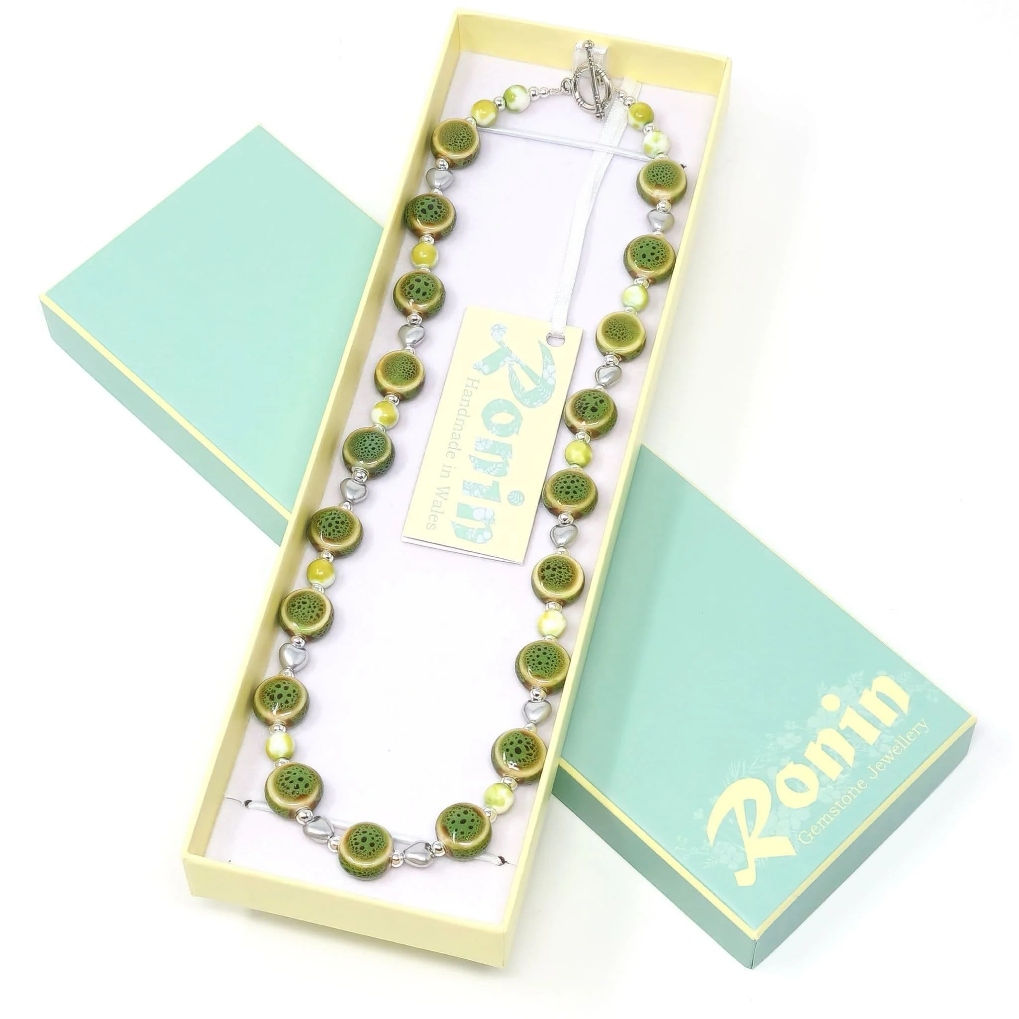Handmade Semi-Precious Gemstone Necklace - Green