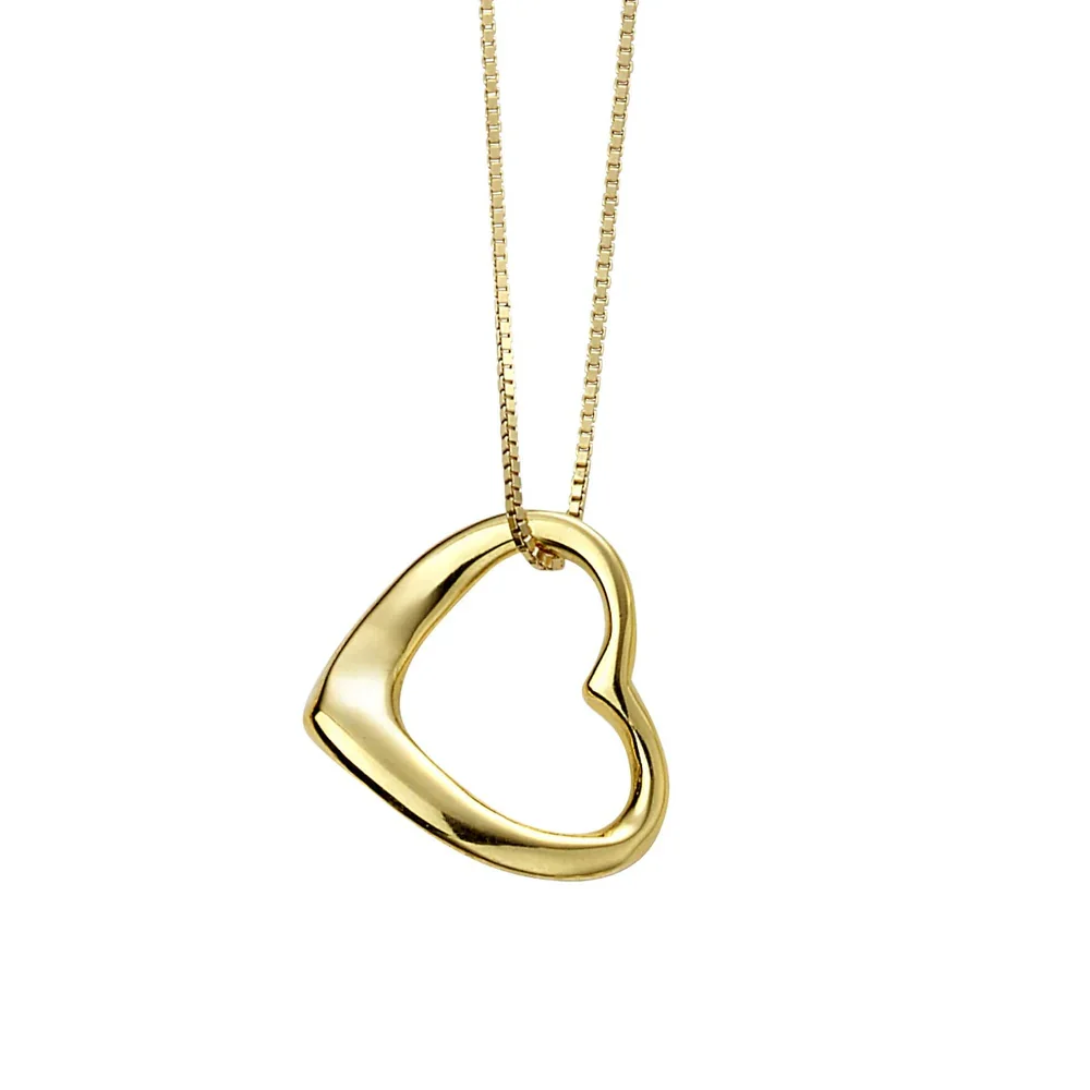 Slip on Heart Gold Plated Pendant