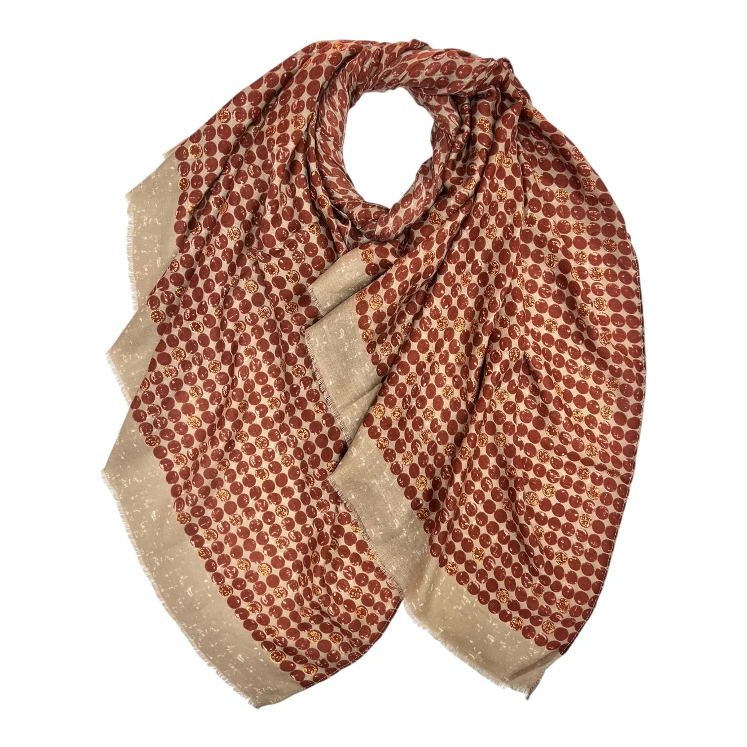 Polka Dot Scarf - Copper