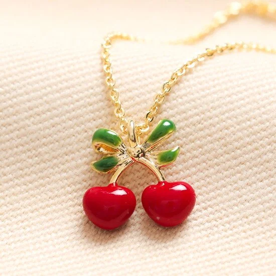 Cherry Pendant Necklace