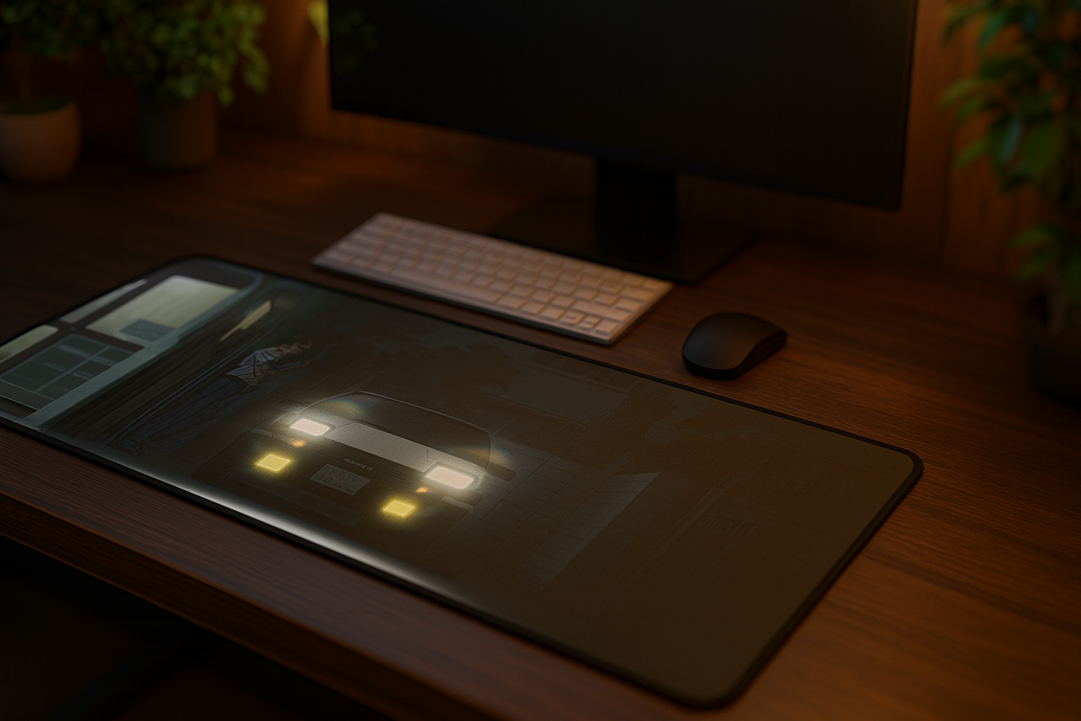 Initial D Inspired Desk Mat - Chillin'