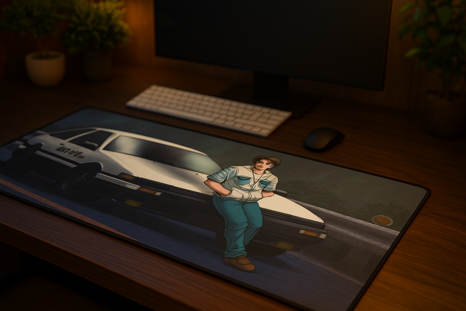 Initial D Inspired Desk Mat