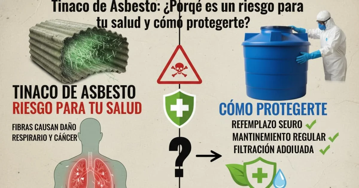 Tinaco de Asbesto: ¿Por qué es un riesgo para tu salud y cómo protegerte?