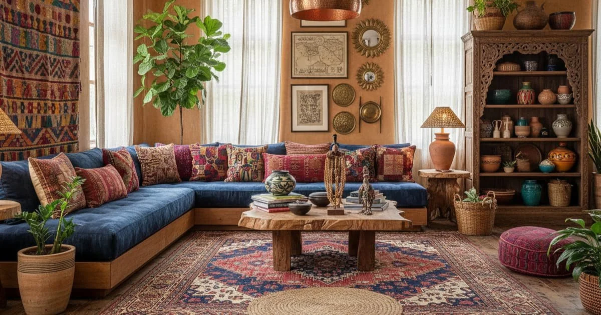 Ideas para un Ambiente Cálido con Detalles Artesanales y Naturales
