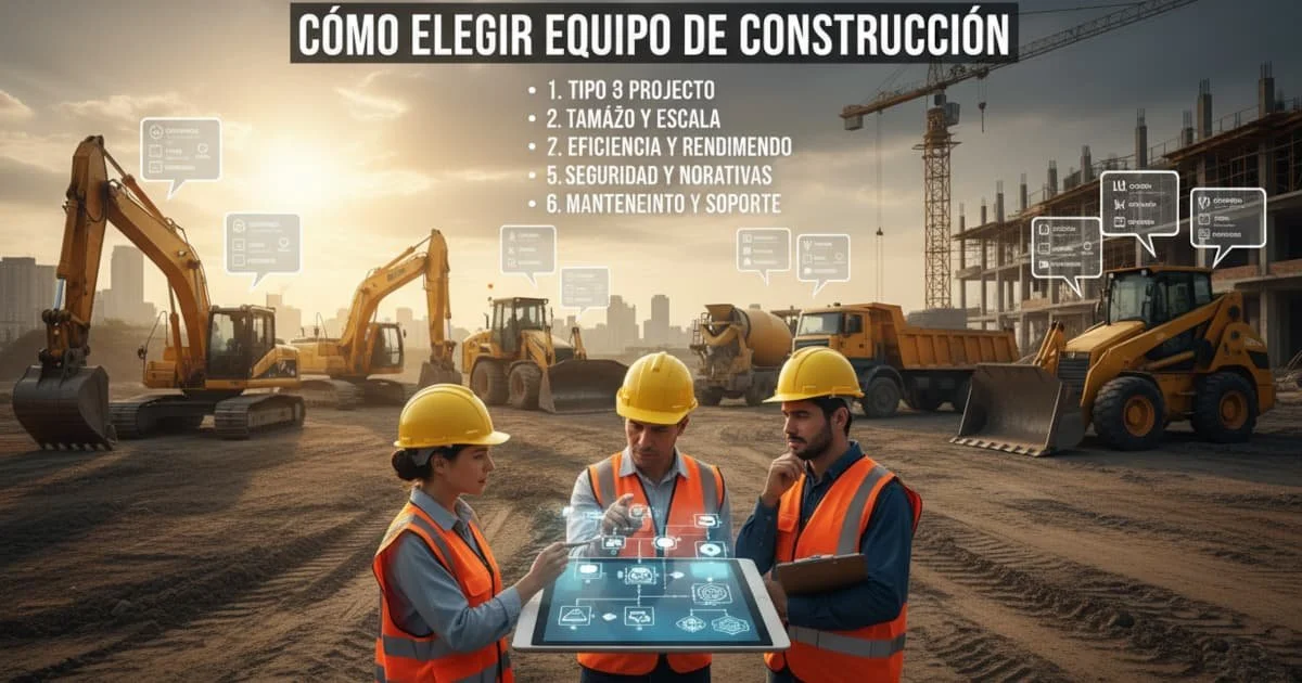 Guía para Comprar Equipo de Construcción