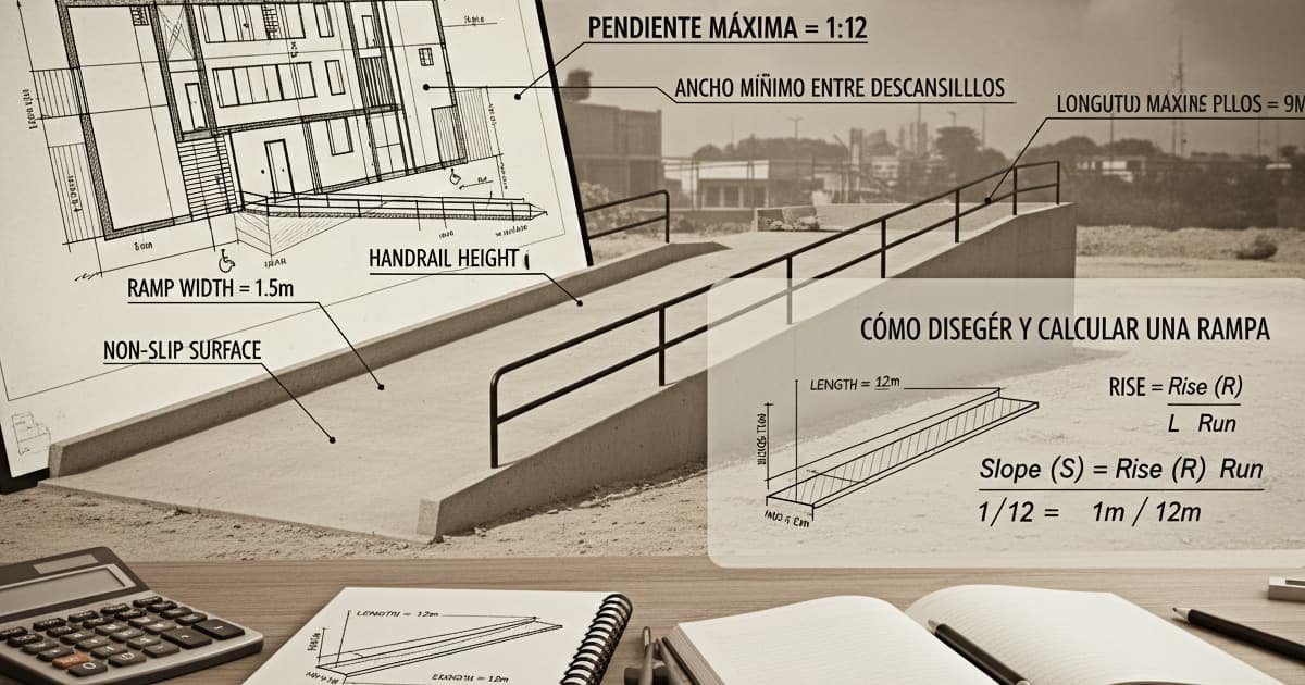 ¿Cómo Diseñar y Calcular una Rampa? Evita Errores Comunes