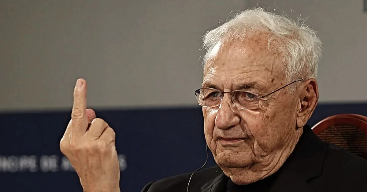 Retrato del arquitecto Frank Gehry