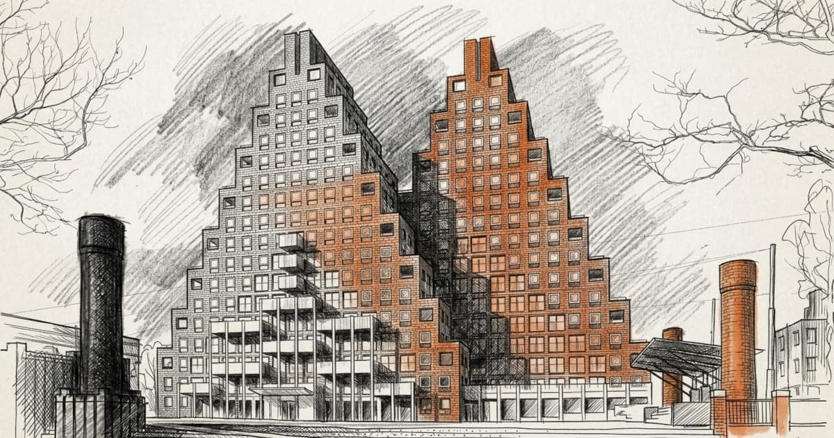 complejo residencial De Piramides, amsterdam
