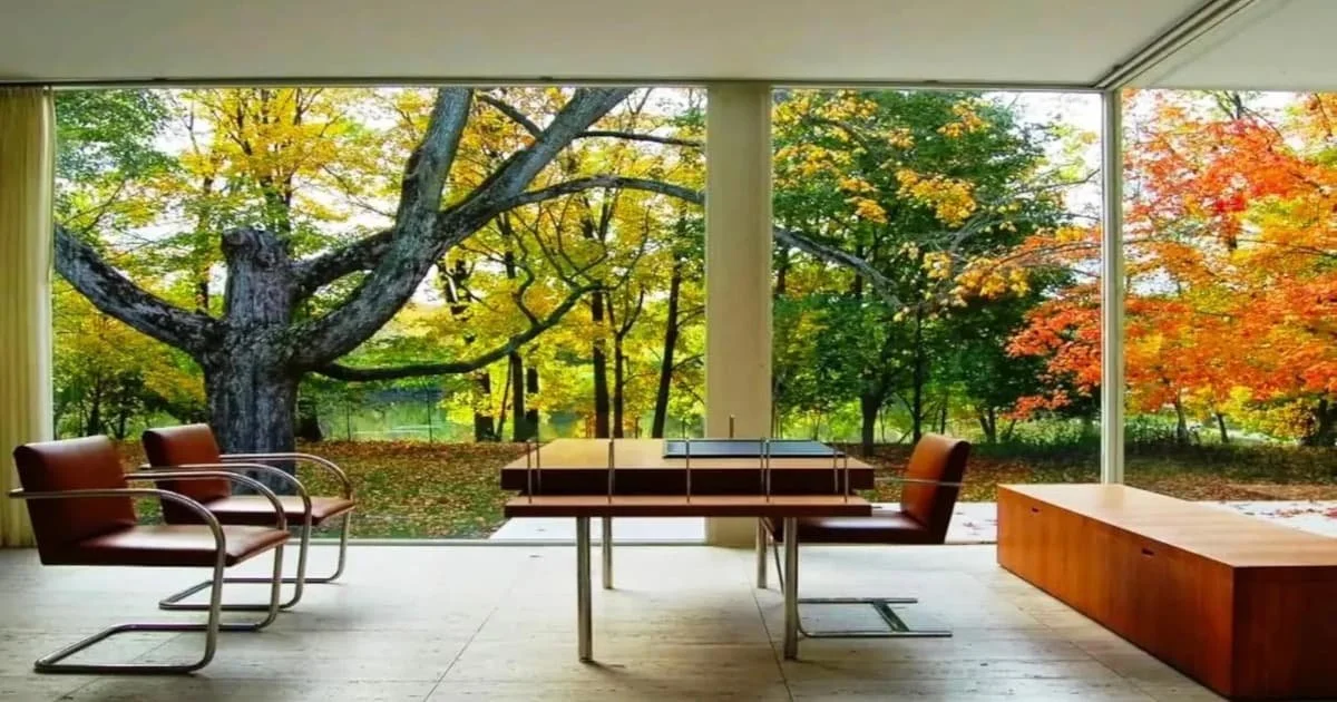 casa farnsworth interior