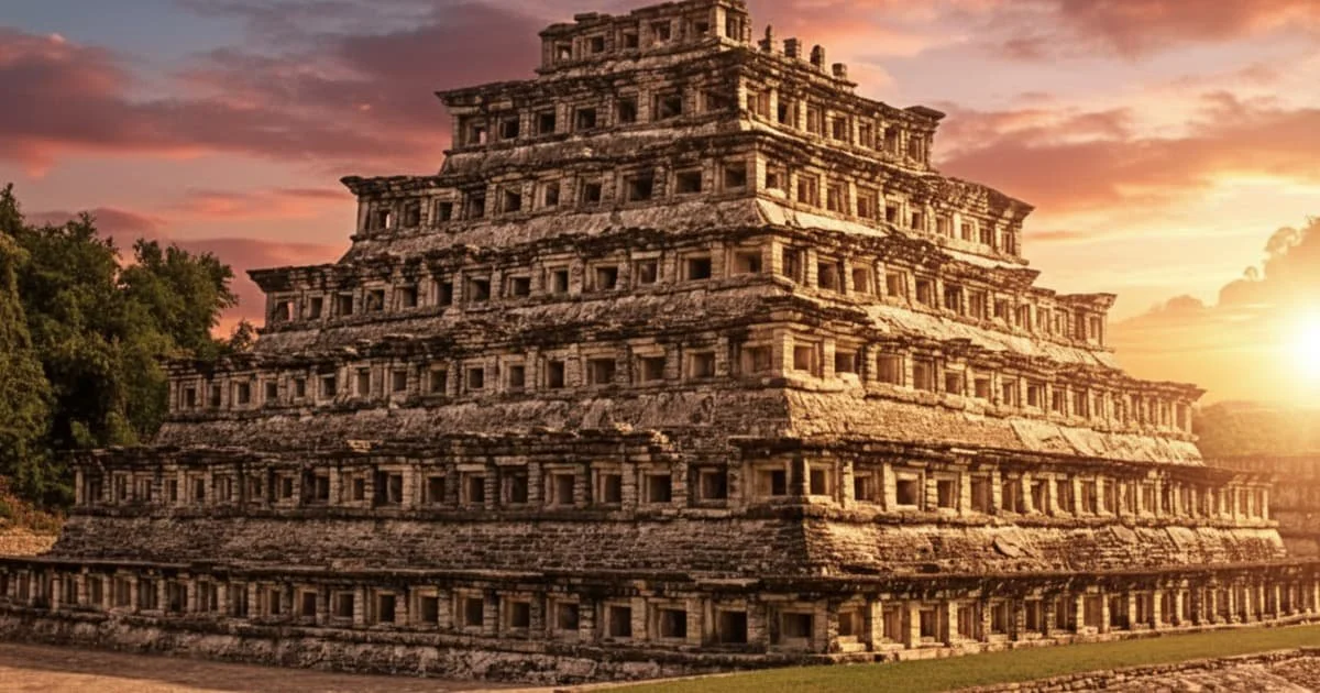 Reconstrucción hipotética de la arquitectura monumental en el centro ceremonial olmeca de San Lorenzo, Veracruz