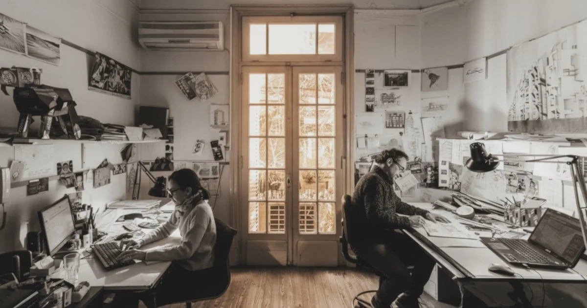 arquitectos independientes en su oficina