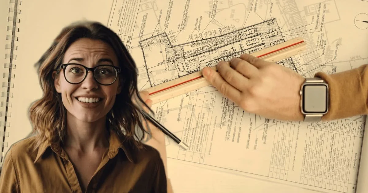 plano arquitectónico que representa un diseño residencial detallado