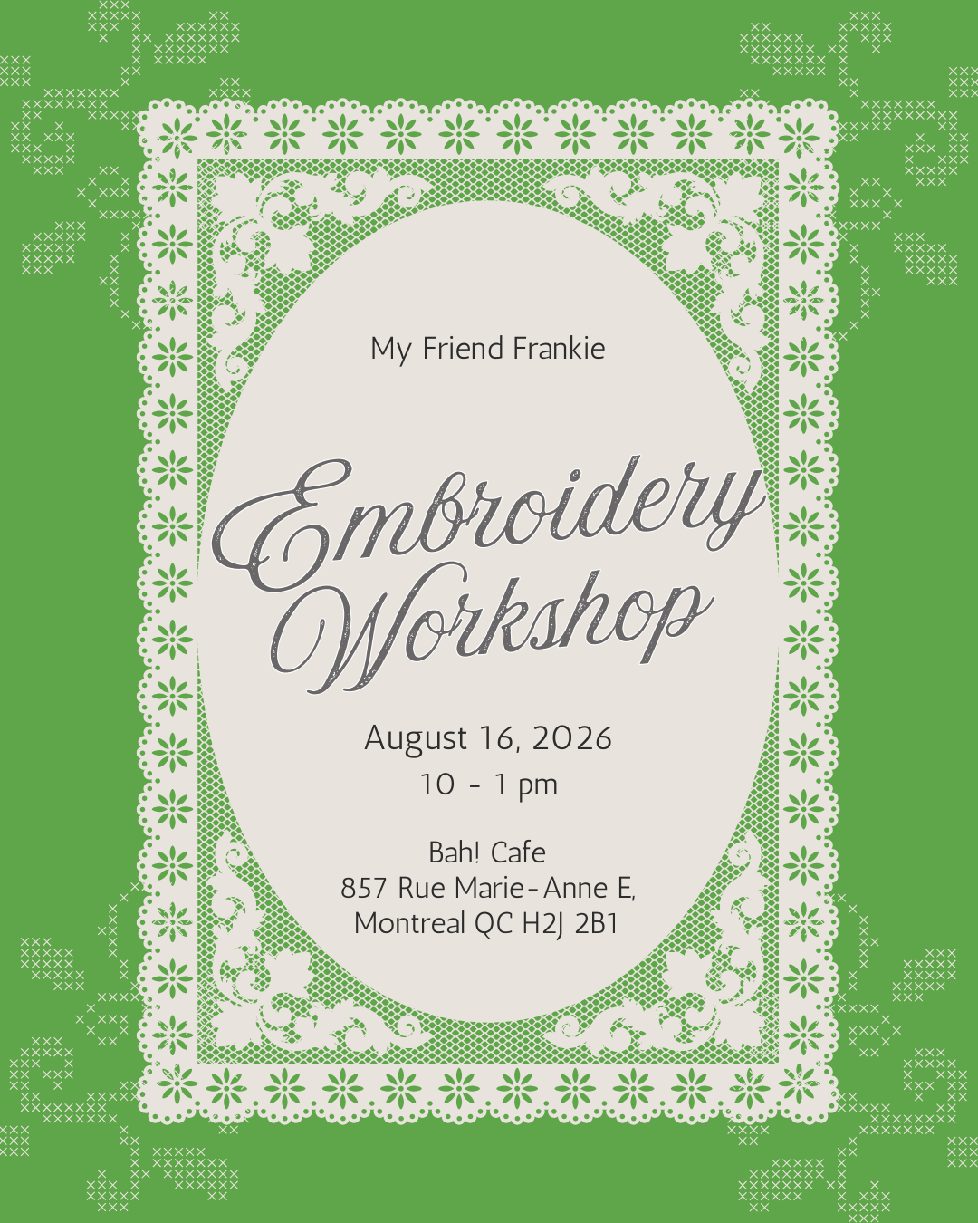 Embroidery Workshop