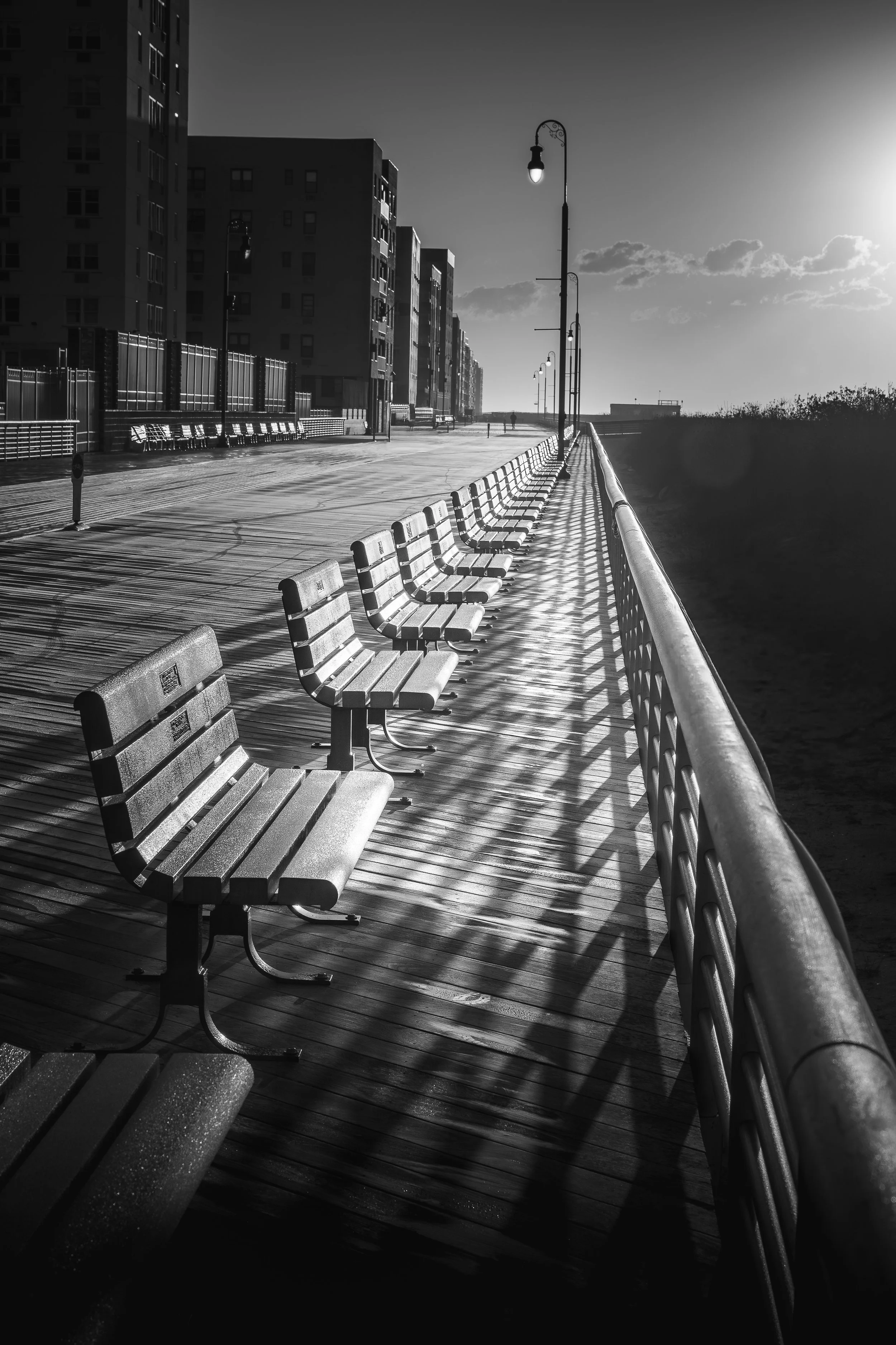 Sunlit boardwalk....