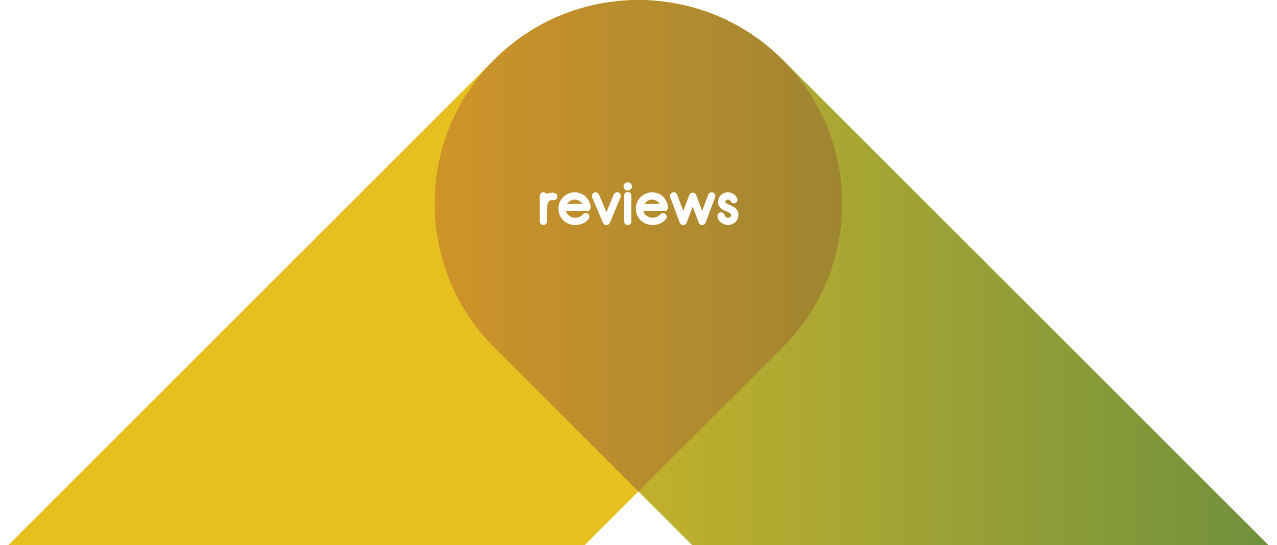 Grafiek met het woord 'reviews' in het midden.