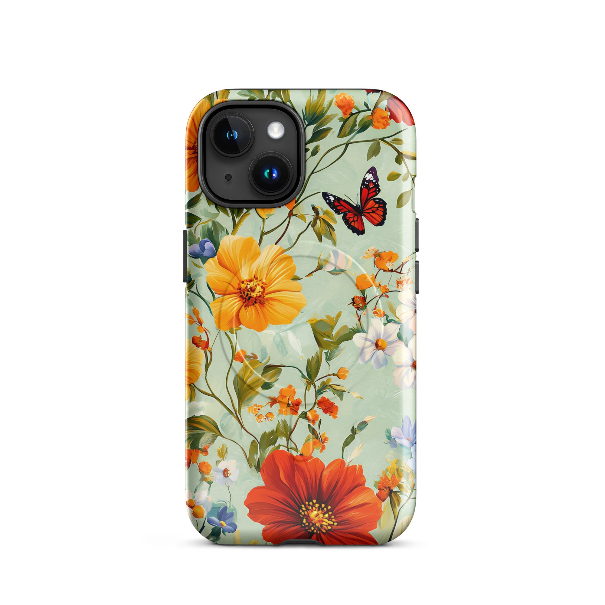MagSafe® tough case - Floral Butterfly for iPhone®