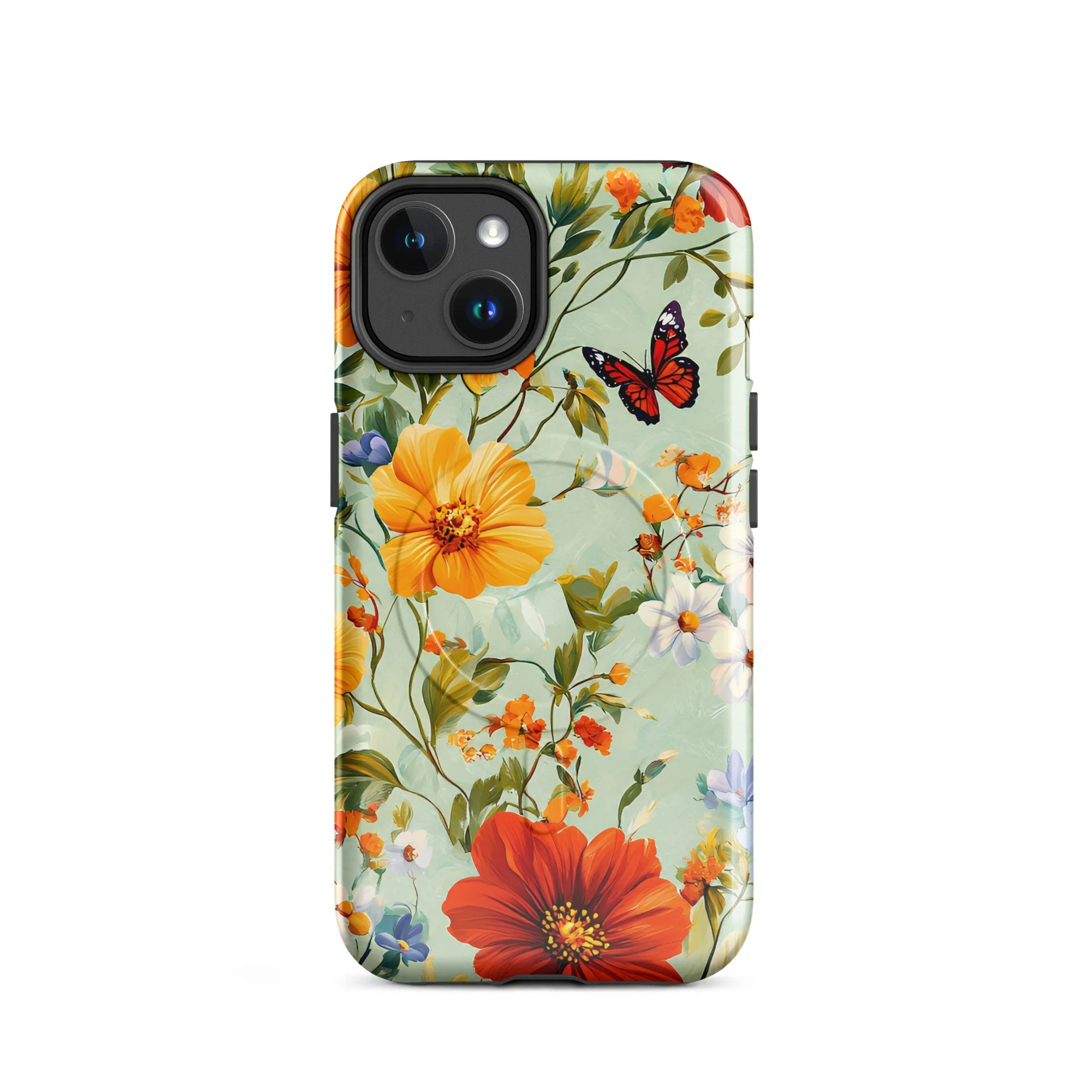 MagSafe® tough case - Floral Butterfly for iPhone®
