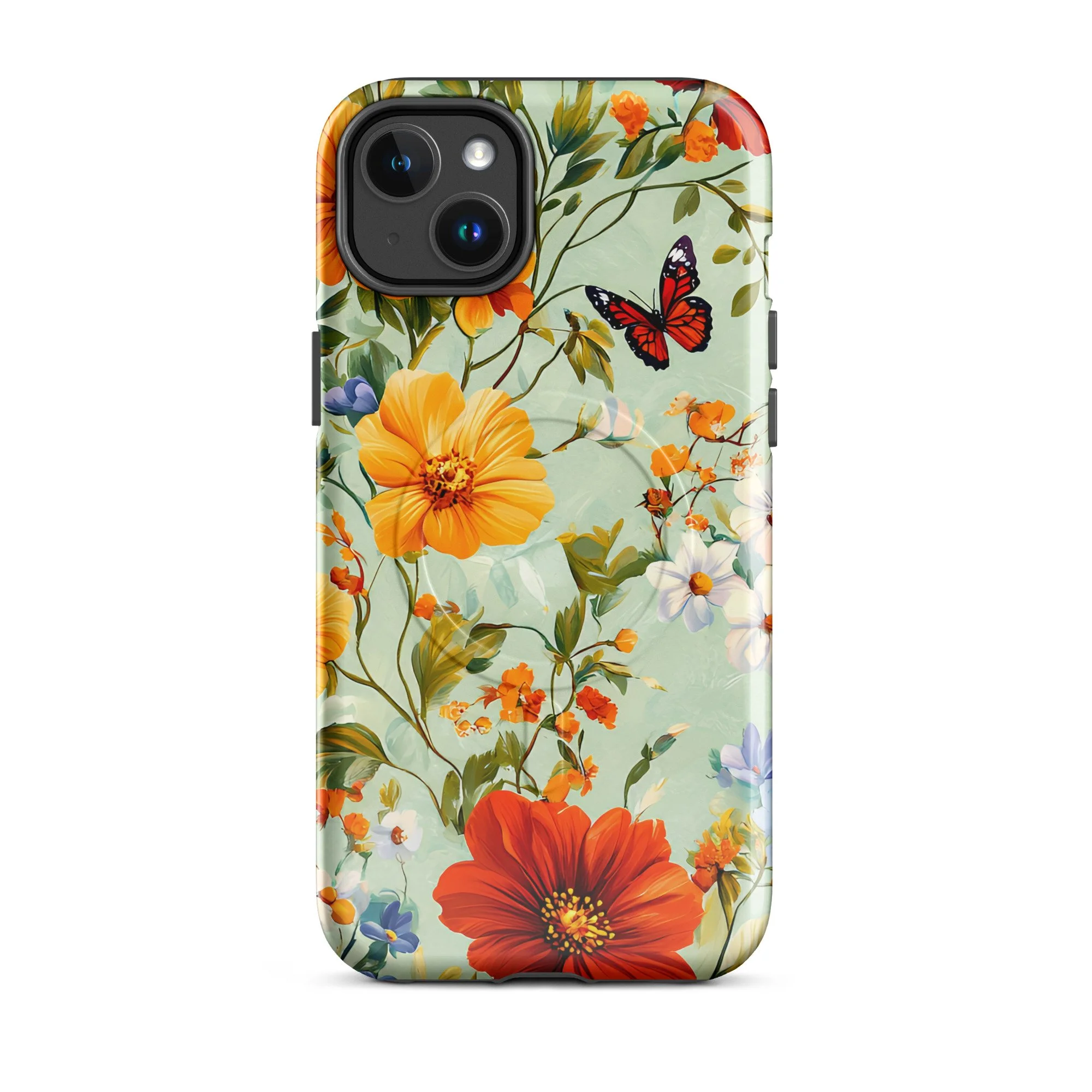 MagSafe® tough case - Floral Butterfly for iPhone®