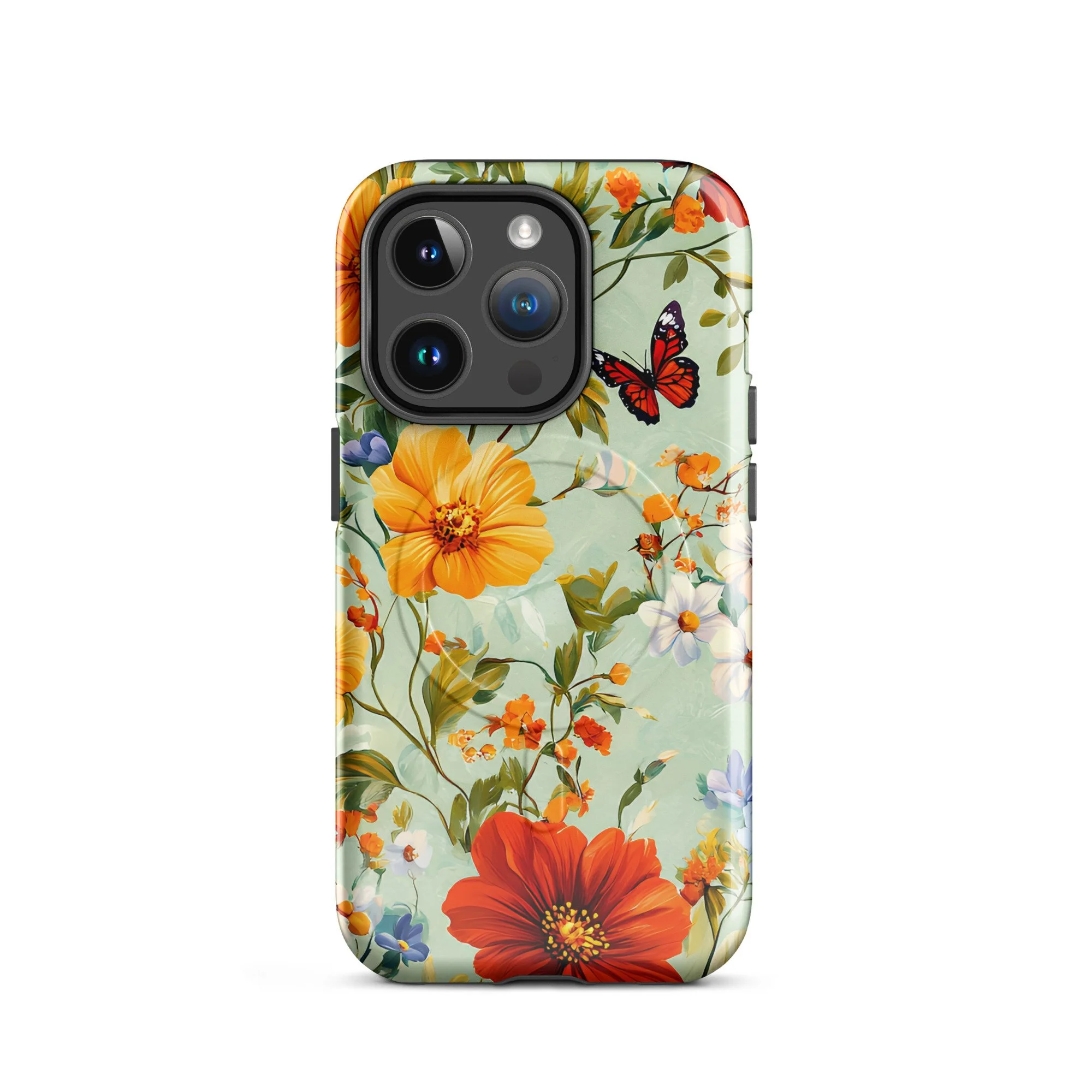 MagSafe® tough case - Floral Butterfly for iPhone®