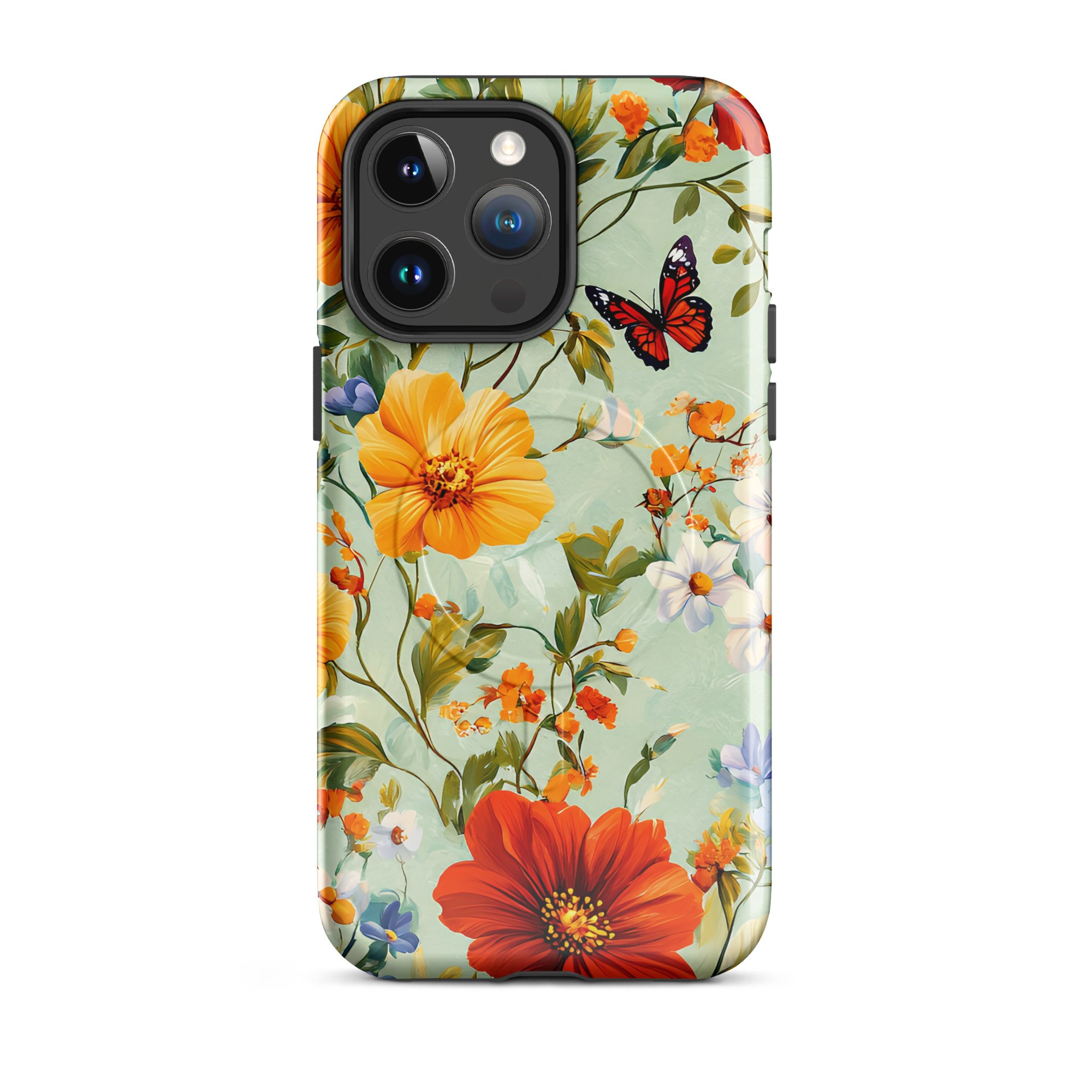 MagSafe® tough case - Floral Butterfly for iPhone®