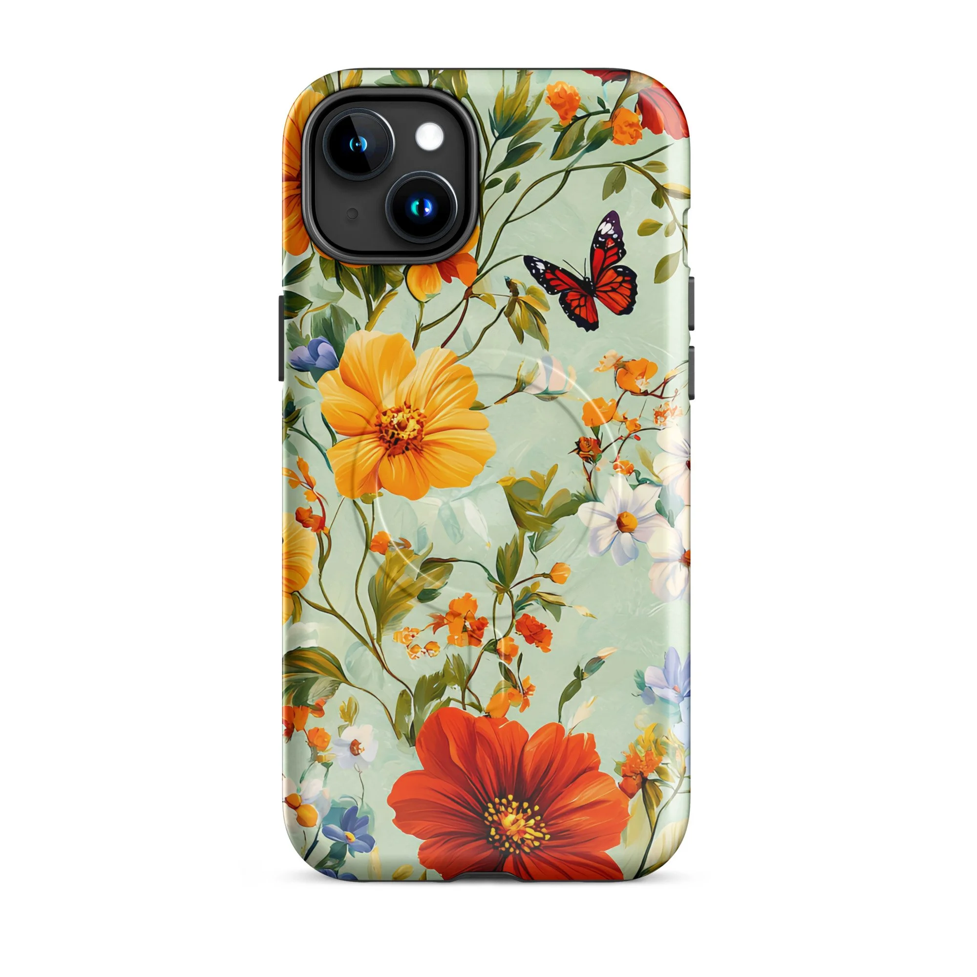 MagSafe® tough case - Floral Butterfly for iPhone®