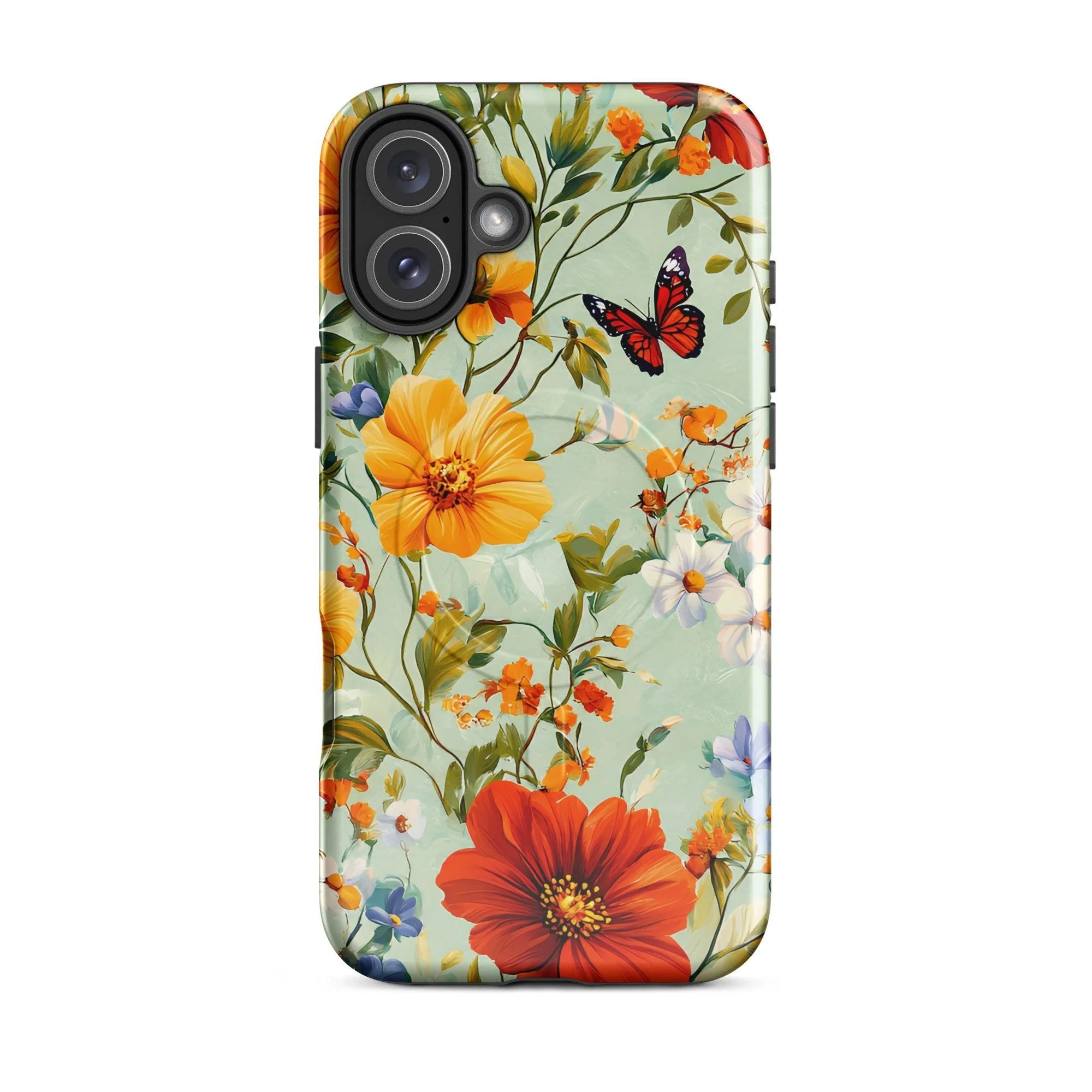 MagSafe® tough case - Floral Butterfly for iPhone®