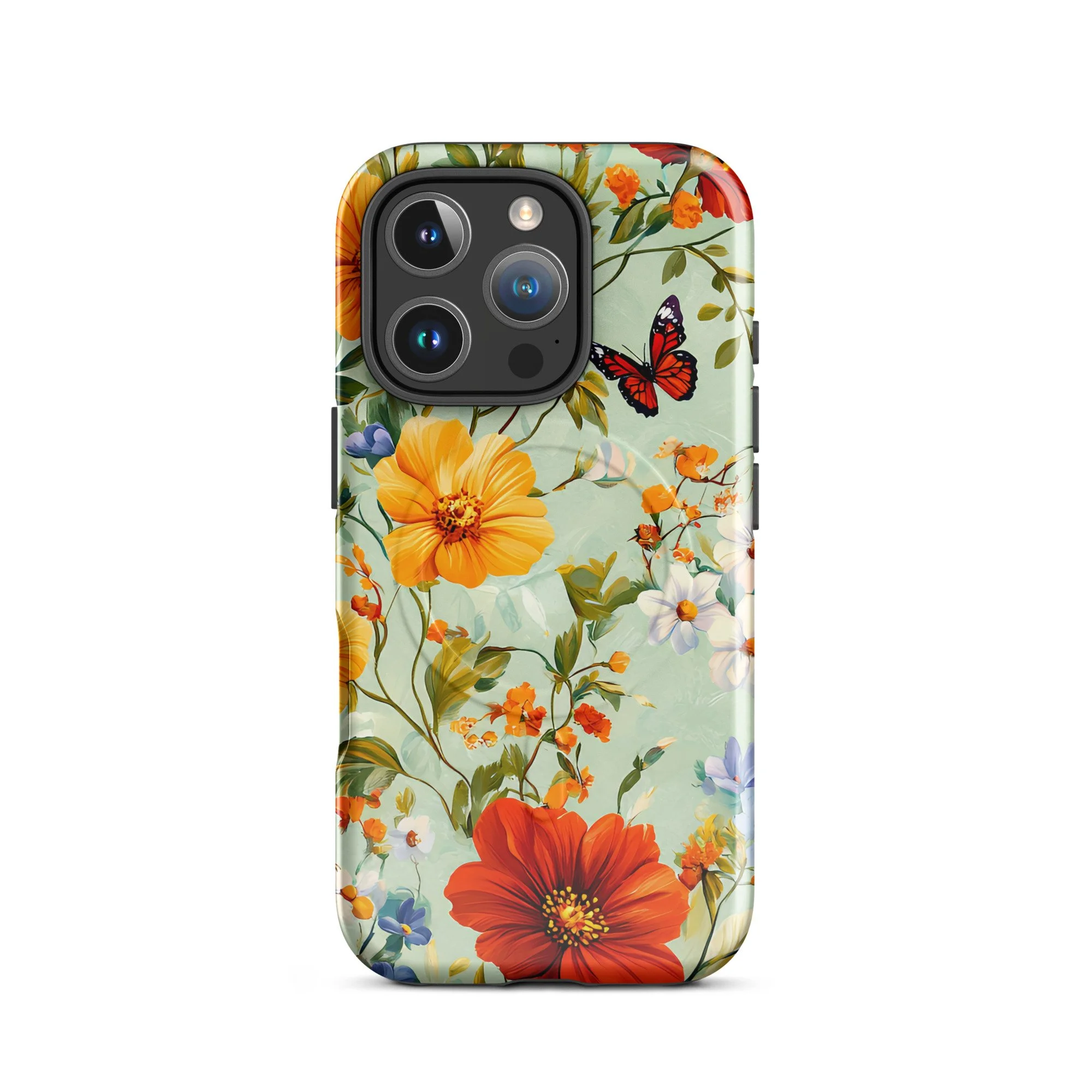 MagSafe® tough case - Floral Butterfly for iPhone®