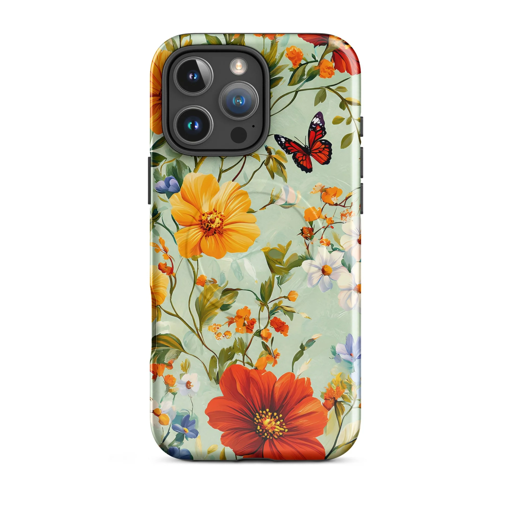 MagSafe® tough case - Floral Butterfly for iPhone®