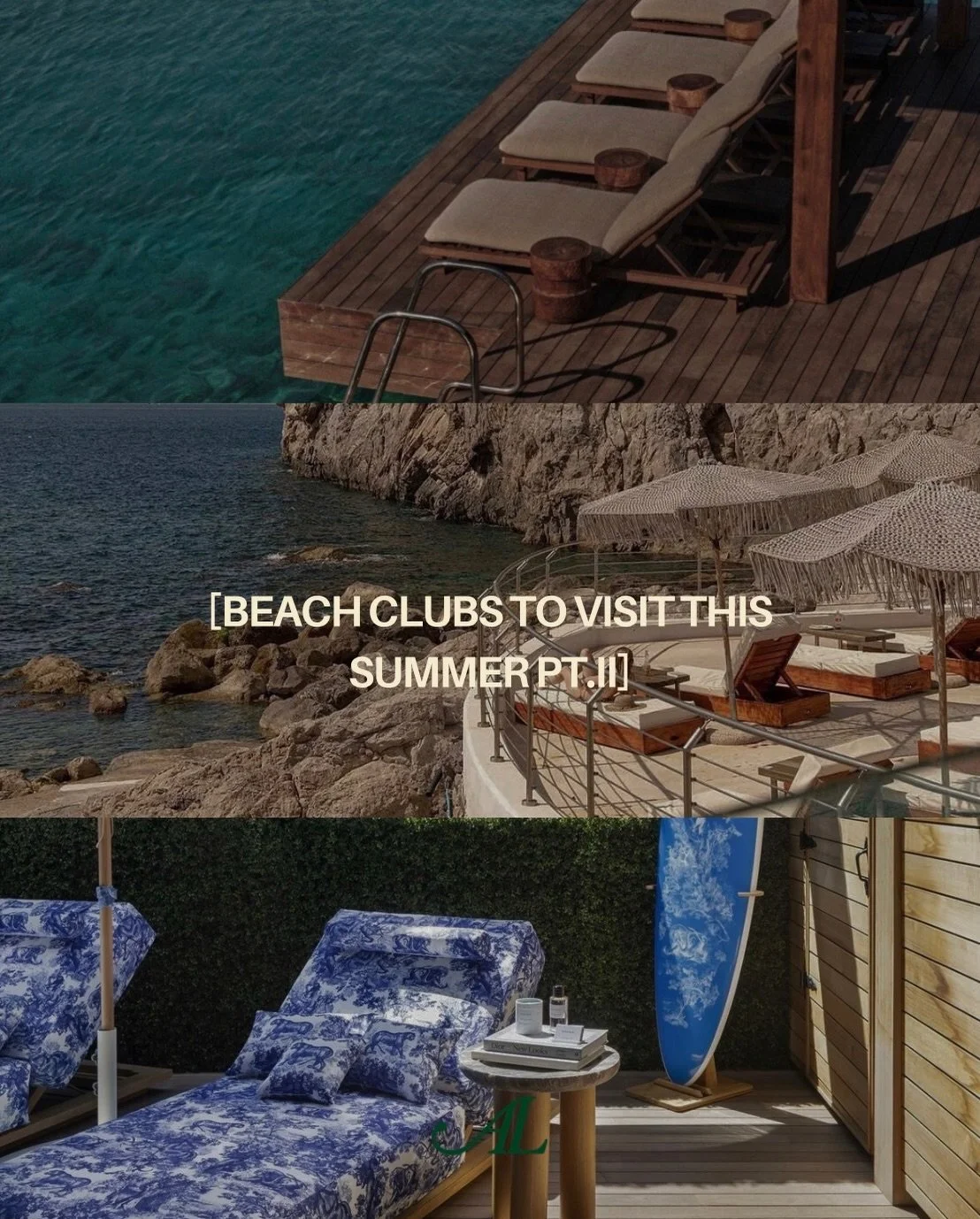 Add these to your summer bucket list! 

🌊☀️🐚🥂💙

#beachclubs #beachclub #eurosummer #summertravel #summervibes