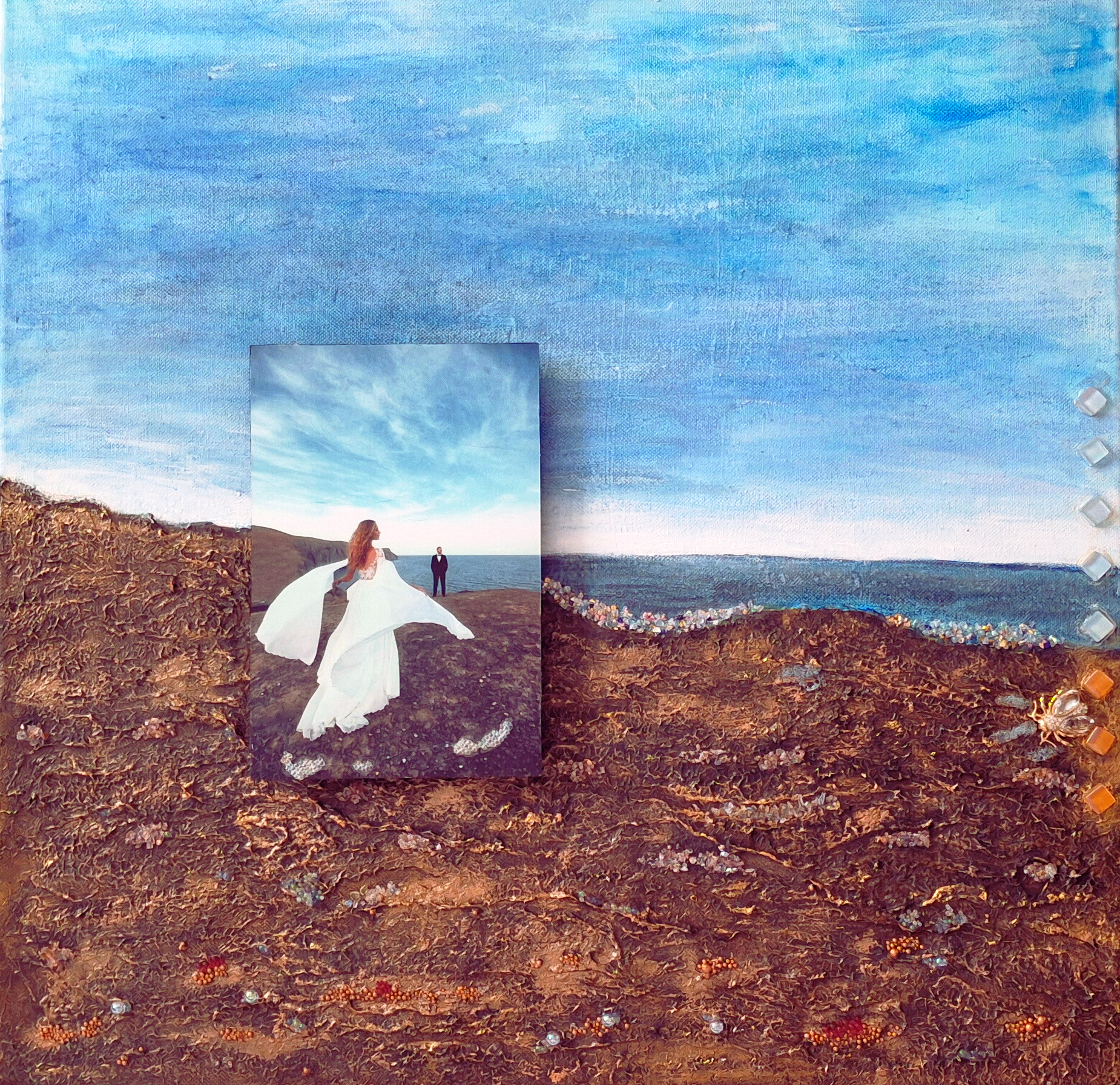 Braut im weißen Kleid in Island.png