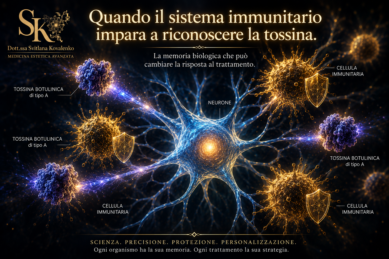 Sistema immunitario e tossina botulinica di tipo A:  anticorpi neutralizzanti e resistenza al Botox —  Dott.ssa Svitlana Kovalenko, Medicina Estetica Roma