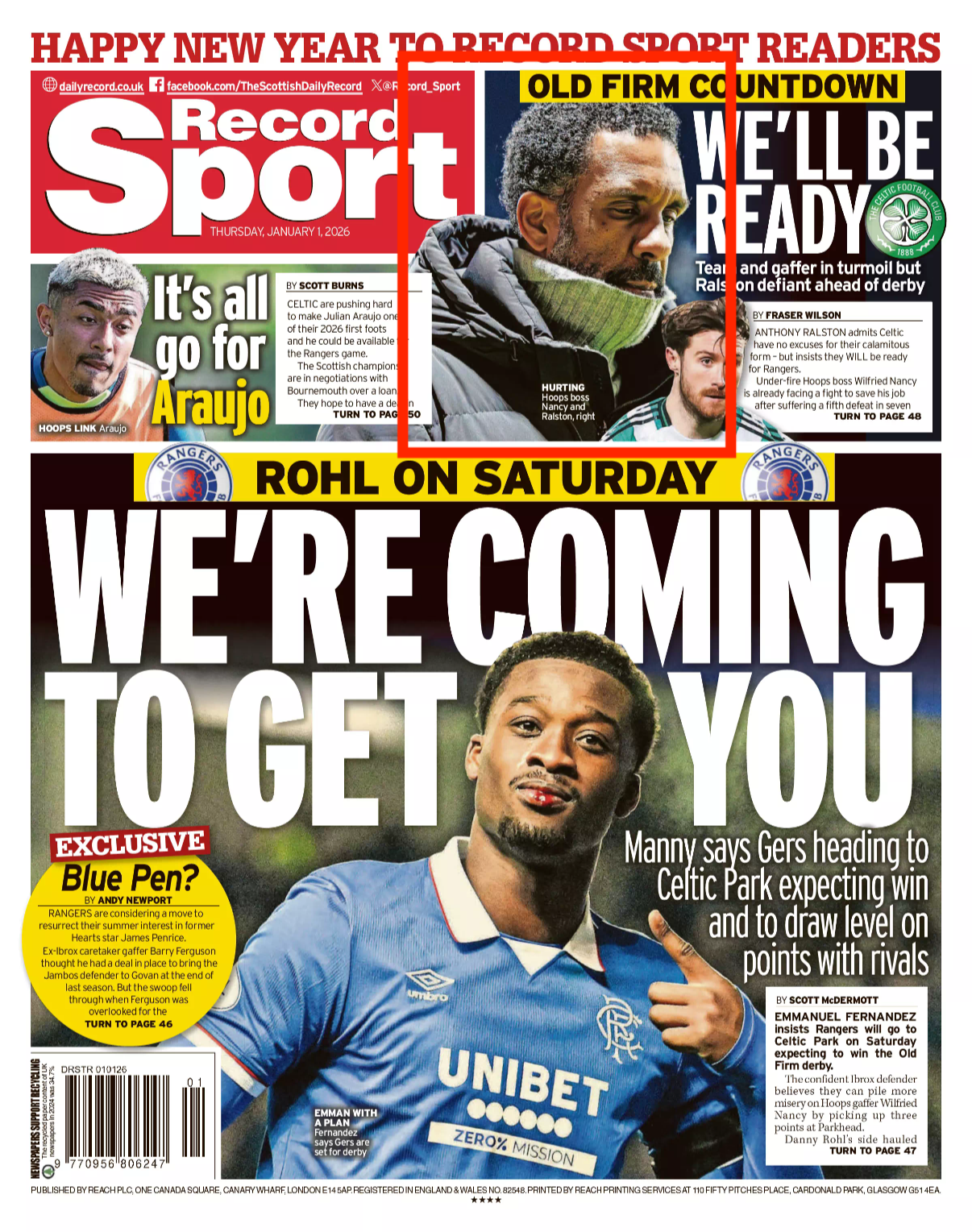 Motherwell V Celtic. Celtic Manager Wilfried Nancy looking dejected. Shot for Getty Images and featured in The Daily Record