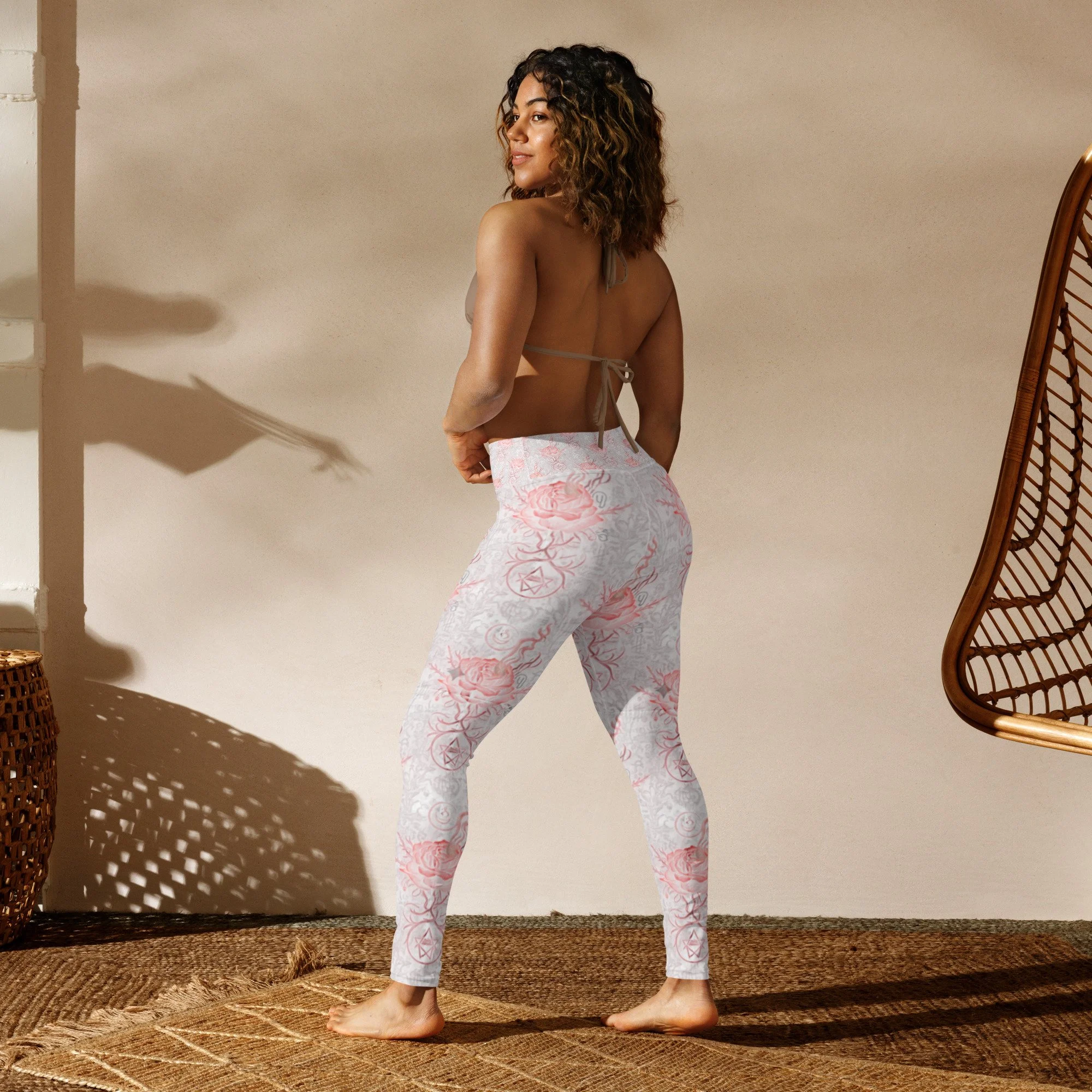 The Afterlife Echos Premium Negative Rose Yoga Leggings