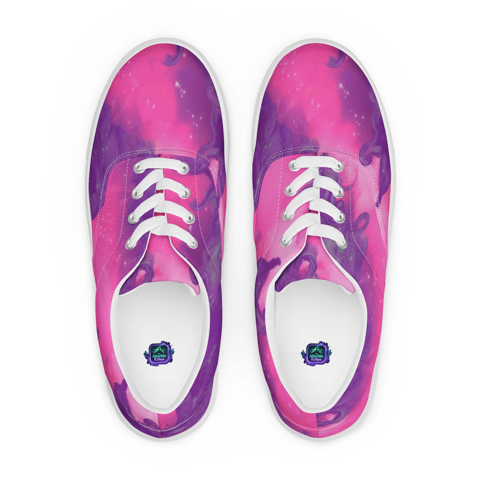 The Afterlife Echos Women’s Pink Low Top Canvas Shoes Limited Edition