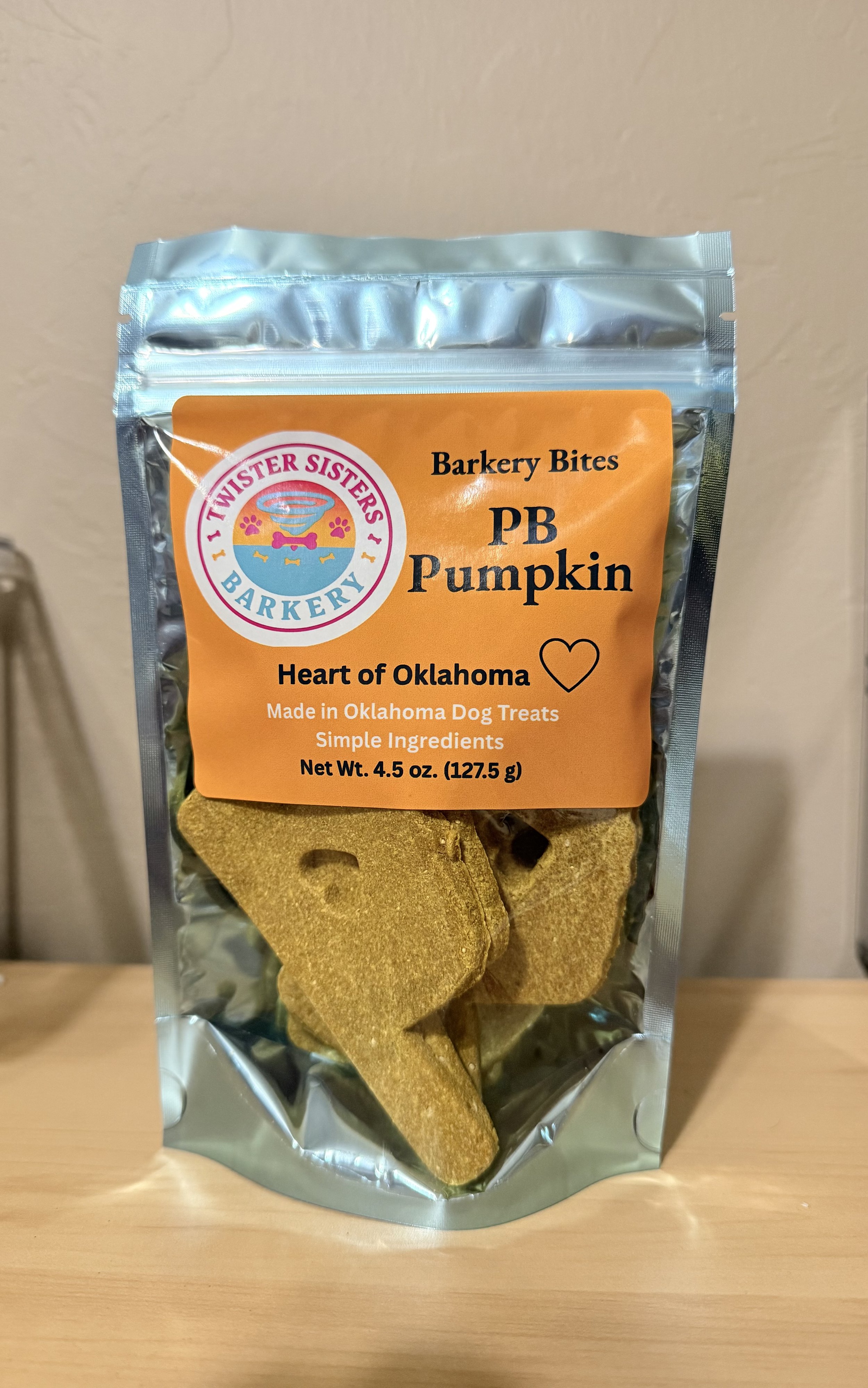 PB Pumpkin Barkery Bites - Heart of Oklahoma