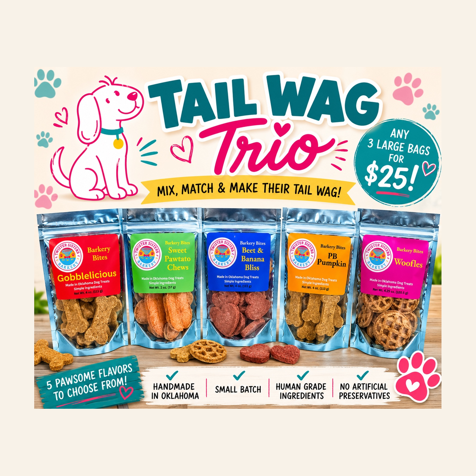 Tail Wag Trio