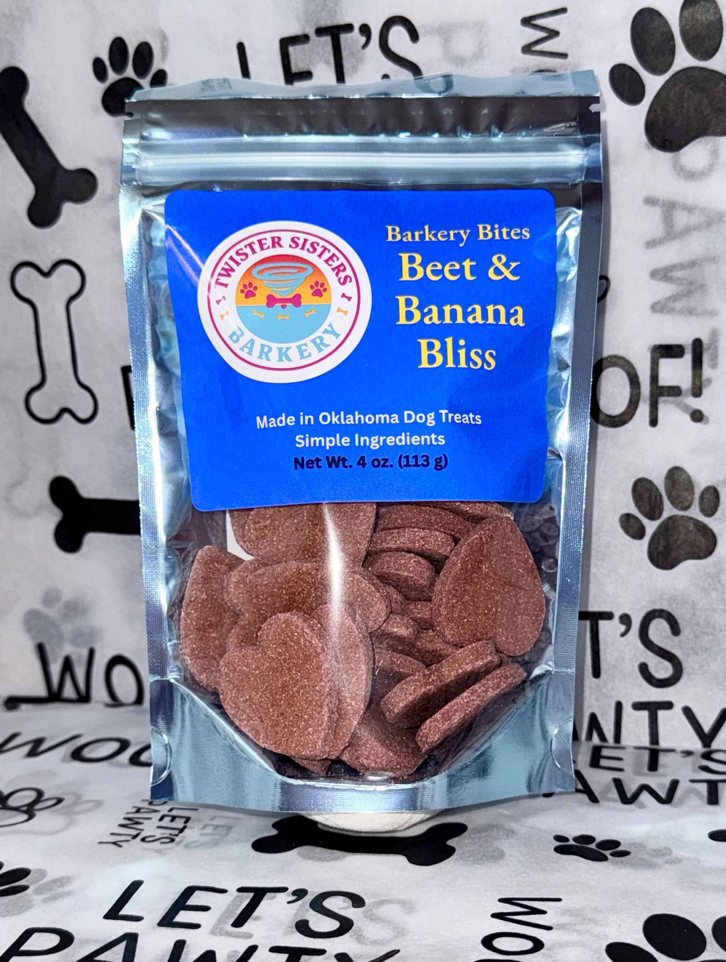 Banana & Beet Bliss Barkery Bite Hearts