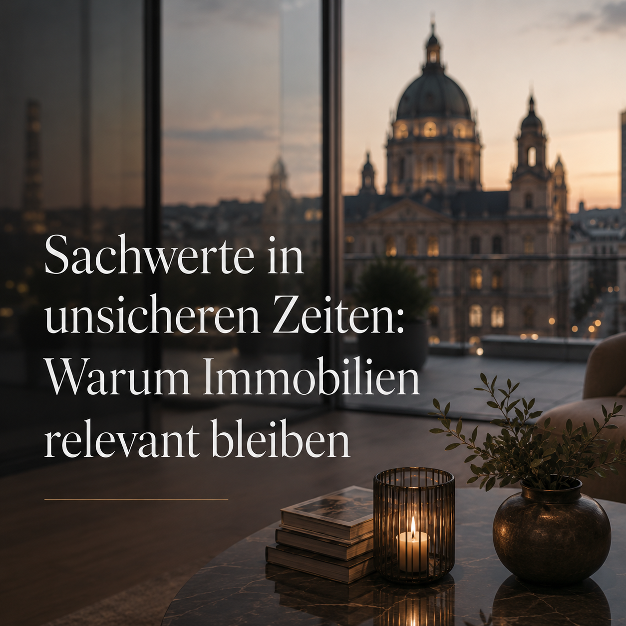 Sachwerte in unsicheren Zeiten: Warum Immobilien relevant bleiben 