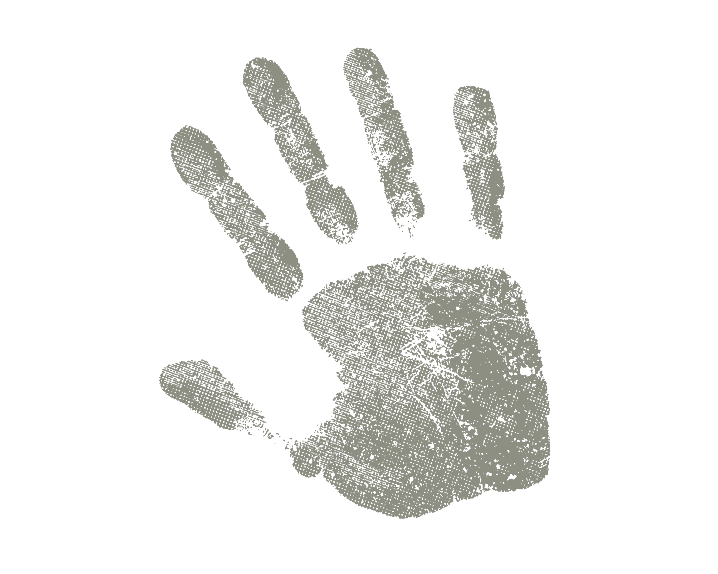 A fingerprint pattern in a light gray color on a black background.