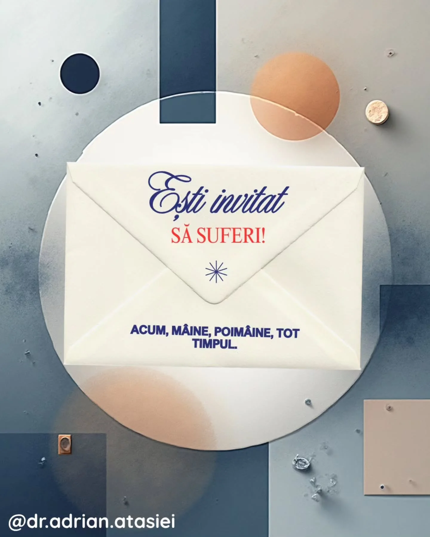 De la Rothko la Da Vinci, arta ne arată că suferința nu e doar o senzație, ci devine o identitate&hellip; Familiară, cu un "sens" autoproclamat. 
Dar această "mască" prețioasă are un cost: ne erodează energia și ne blochează poten